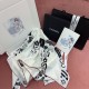 Replica Cc Logo Square 90 In White Silk Uk