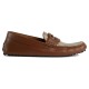 replica MENS INTERLOCKING G DRIVER BROWN LEATHER - GC394 UK
