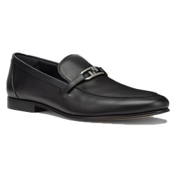 O'LOCK LOAFERS BLACK LEATHER - FD161 UK