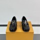 replica MAJOR LOAFERS BLACK GLAZED CALF LEATHER - LV880 UK