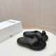Replica Loewe 14904 LFR#11155 Buddha Luxury Replica Foam Thong Slide In Black - Hs52 Uk - 14904 - Buddha Luxury