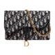 replica SADDLE POUCH BLUE OBLIQUE JACQUARD UK