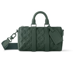 Keepall Bandouliere 25 Forest Green Taurillon Monogram M24432 Uk