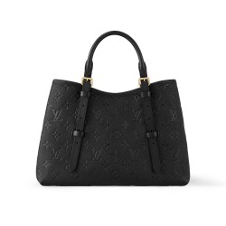 BABYLONE TOTE MM TOTE BAG BLACK MONOGRAM EMPREINTE COWHIDE LEATHER M47185 UK