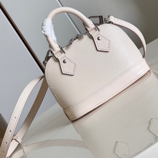 Replica L 13962 LFR#8621 Buddha Luxury Replica Nano Alma Bag Epi Grained Leather In Quatz White M82411 Uk - 13962 - Buddha Luxury