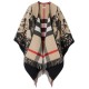 Replica Reversible Ekd Check Wool Cape Archive Beige Uk
