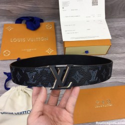 INITIALES 40MM REVERSIBLE MONOGRAM CANVAS BELT - B146 UK
