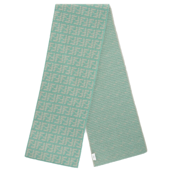 replica SCARF FF MINT GREEN CASHMERE UK