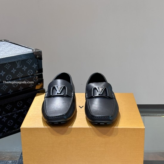 replica MONTE CARLO MOCASSIN IN BLACK - LV862 UK