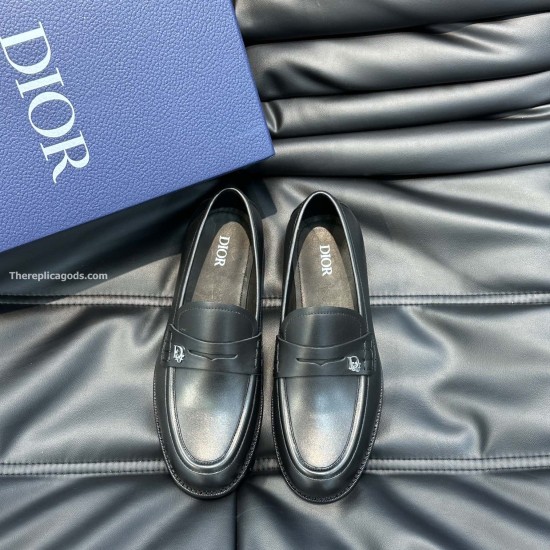 Replica GRANVILLE LOAFERS BLACK SMOOTH CALFSKIN - CD236 UK replica GRANVILLE LOAFERS BLACK SMOOTH CALFSKIN - CD236 UK