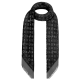 replica MONOGRAM DENIM SHAWL IN BLACK UK