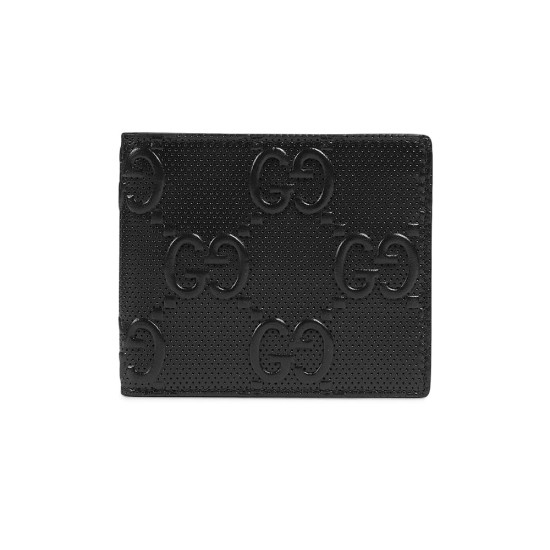 replica GG EMBOSSED WALLET BLACK GG EMBOSSED LEATHER VISCOSE LINING UK