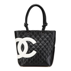 BLACK MEDIUM CAMBON LIGNE TOTE A29793 UK