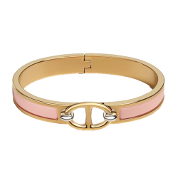 Hermes Mini Clic Chaine D'ancre Bracelet Rose Candeur Uk