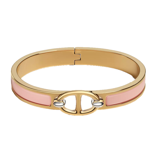 replica HERMES MINI CLIC CHAINE DANCRE BRACELET ROSE CANDEUR UK