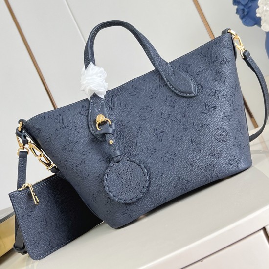 Replica L Women CrossBody and Shoulder Blossom Pm Bag Blue Mahina Leather M14317 Uk