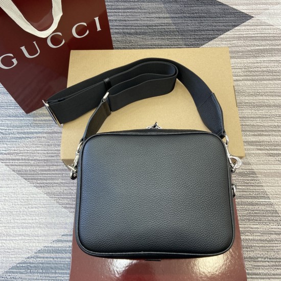 replica SMALL CROSSBODY BAG WITH WEB IN BLACK UK