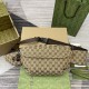replica SMALL GG BELT BAG BEIGE AND EBONY ORIGINAL GG CANVAS UK