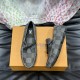 replica LV DRIVER MOCASSIN GREY MONOGRAM ECLIPSE - LV702 UK