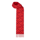 replica SCARF MONOGRAM CASHMERE LOGO IN RED UK