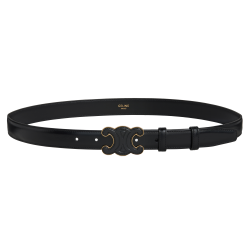 Belt Medium Cuir Triomphe In Taurillon Leather Black - B299 Uk