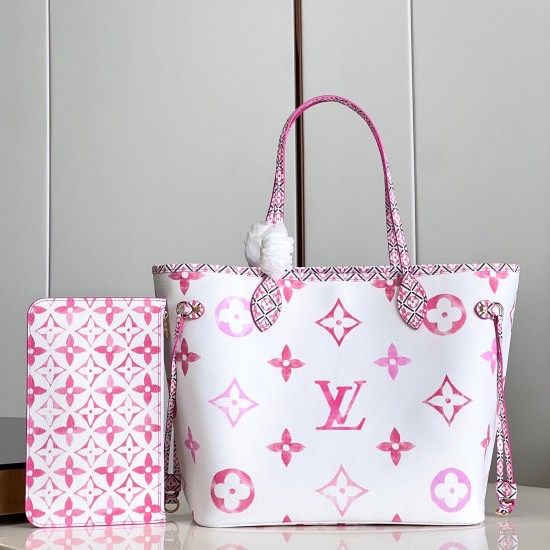 Replica Neverfull Mm Handbag In White And Pink M22980 Uk - 14035 - Buddha Luxury