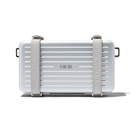 replica DI0R X RIMOWA ALUMINUM UTILITY CASE IN SILVER UK