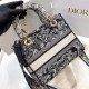 Replica Dior 13212 DFR#13976 Buddha Luxury Replica Medium Lady D-Lite Bag Blue Toile De Jouy Reverse Embroidery Uk - 13212 - Buddha Luxury