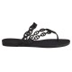 Hermes black Island Sandals profile view Side profile view of Hermes black Island Sandals showing flat sole and chain strap detail