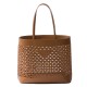 Replica Prada 14185 PFR#13149 Buddha Luxury Replica Large Perforated Leather Tote Bag In Brown Uk - 14185 - Buddha Luxury