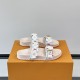 replica TAKASHI MURAKAMI BOM DIA FLAT COMFORT MULES IN WHITE - LVS95 UK