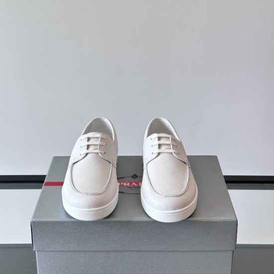 Replica LACE-UP LOAFERS IN WHITE - PD201 UK replica LACE-UP LOAFERS IN WHITE - PD201 UK