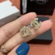 replica CC CRYSTAL LOGO STUD EARRINGS UK