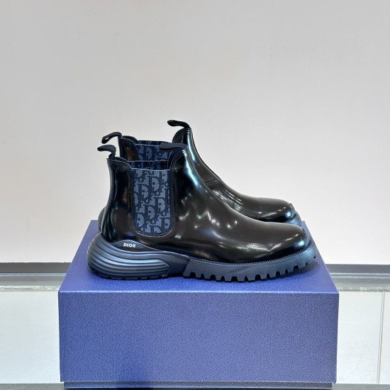 replica COMBAT CHELSEA BOOTS IN BLACK - CD323 UK