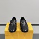 replica OLOCK LOAFERS BLACK LEATHER - FD158 UK