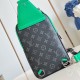 replica AVENUE SLINGBAG PM BAMBOO GREEN MONOGRAM ECLIPSE CANVAS M25891 UK