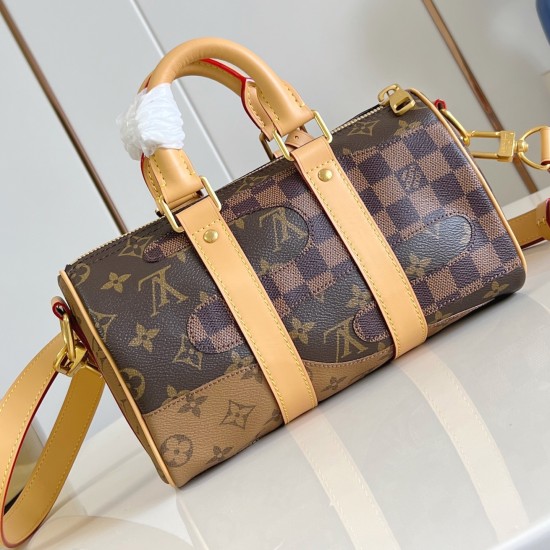 replica KEEPALL BANDOULIERE 25 BAG BROWN MONOGRAM LANDSCAPE CANVAS M15428 UK