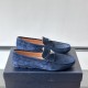 replica LEATHER DRIVING SHOES IN BLUE - PD233 UK