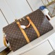 replica KEEPALL CARGO 50 BAG BROWN MONOGRAM CANVAS M14735 UK