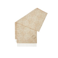 ANAGRAM SCARF IN WOOL AND CASHMERE IN BEIGE UK