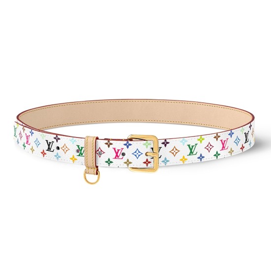 replica X TAKASHI MURAKAMI D-RING 30MM BELT IN WHITE - B403 UK