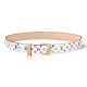 replica X TAKASHI MURAKAMI D-RING 30MM BELT IN WHITE - B403 UK