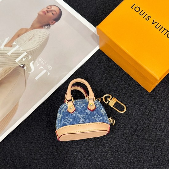 replica MICRO ALMA BAG CHARM MONOGRAM DENIM M0170 UK