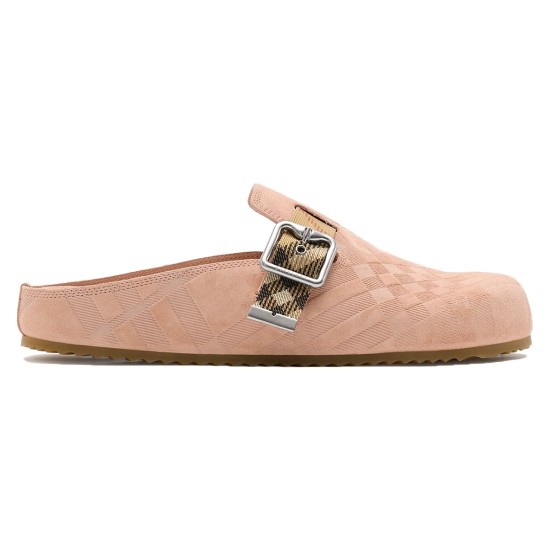 replica CHECK SUEDE URCHIN CLOGS IN WHITE - BBRS6 UK