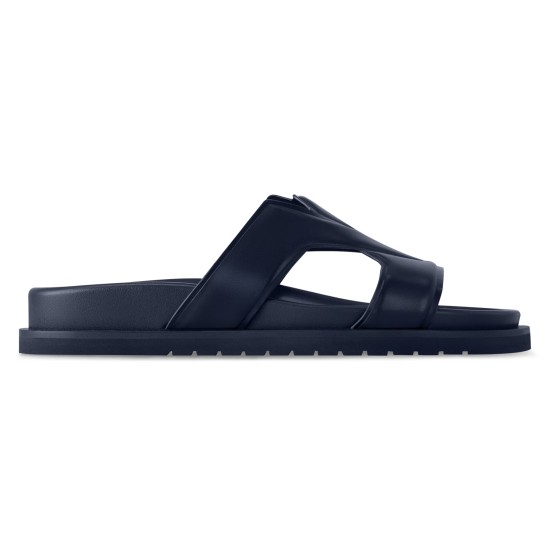 Replica L 11791 LFR#17911 Buddha Luxury Replica Oasis Mules In Navy Blue Calf Leather - Lvs109 Uk - 11791 - Buddha Luxury