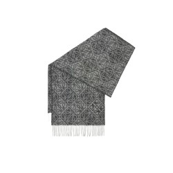 ANAGRAM SCARF IN WOOL AND CASHMERE IN GREY UK