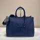 replica JARDINIERE EXTRA LARGE COTTON CANVAS TOTE BAG IN BLUE UK