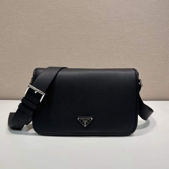 replica LEATHER SHOULDER BAG IN BLACK UK
