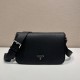 replica LEATHER SHOULDER BAG IN BLACK UK