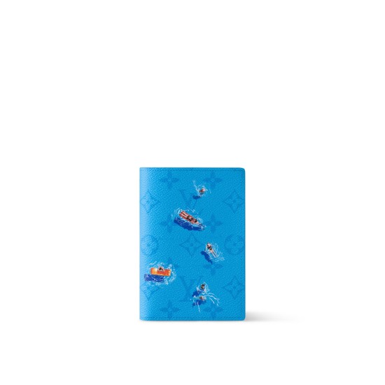 Replica L 12744 LFR#17500 Buddha Luxury Replica Passport Cover Pool Blue Colored Monogram Canvas M14876 Uk - 12744 - Buddha Luxury